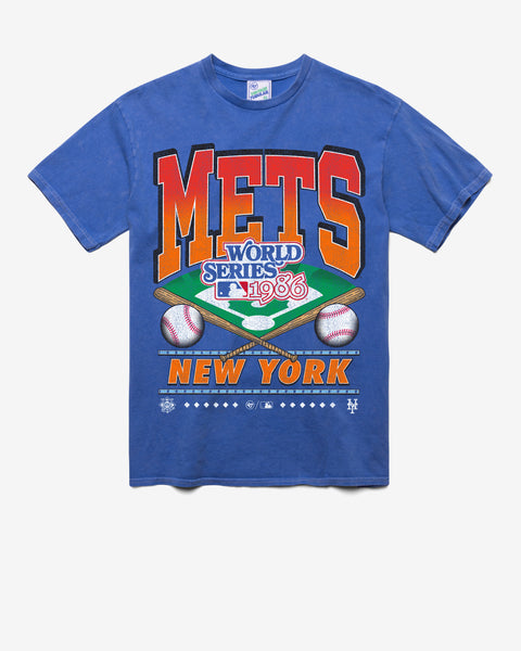 NEW YORK METS COOPERSTOWN WORLD SERIES STRAIGHT SHOT VINTAGE '47 TUBULAR TEE