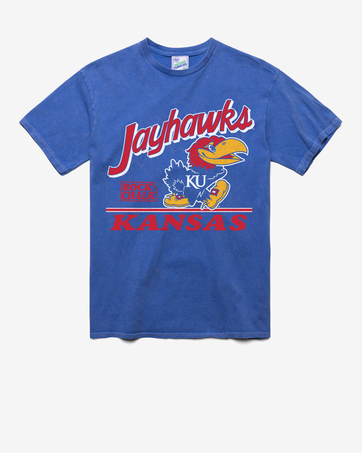 KANSAS JAYHAWKS FLY BY VINTAGE '47 TUBULAR TEE