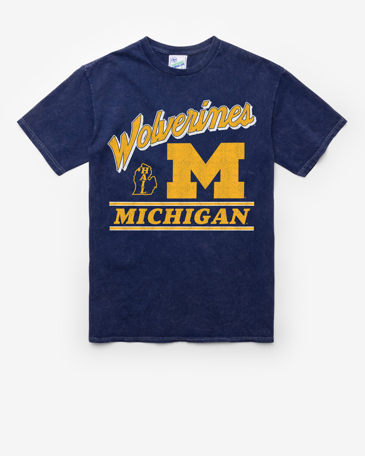 MICHIGAN WOLVERINES FLY BY VINTAGE '47 TUBULAR TEE