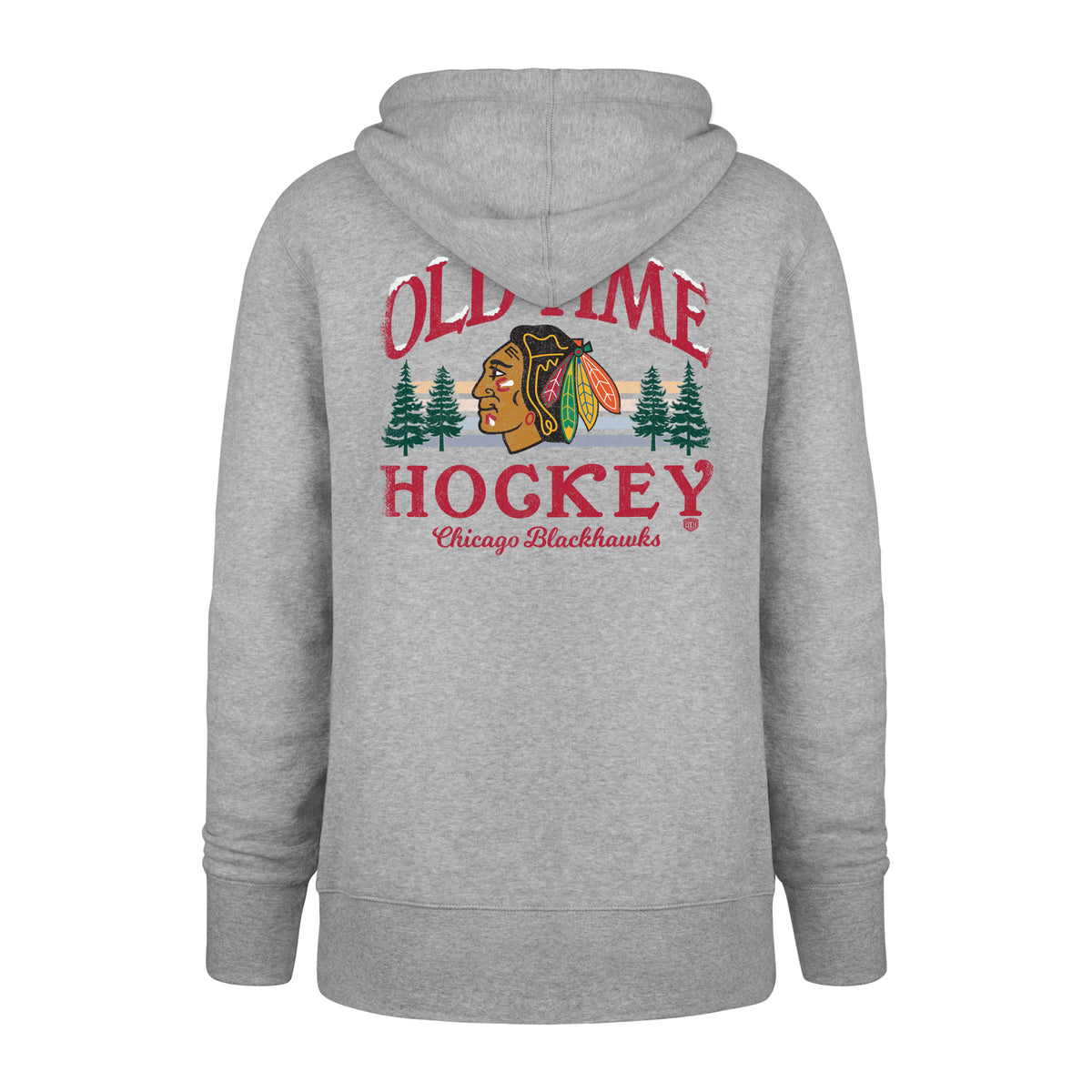 OLD TIME HOCKEY CHICAGO BLACKHAWKS ICY DAWN BACKER '47 HEADLINE HOOD