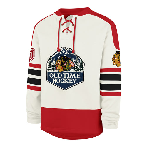 OLD TIME HOCKEY CHICAGO BLACKHAWKS ICED TRIO ETERNAL '47 LACER