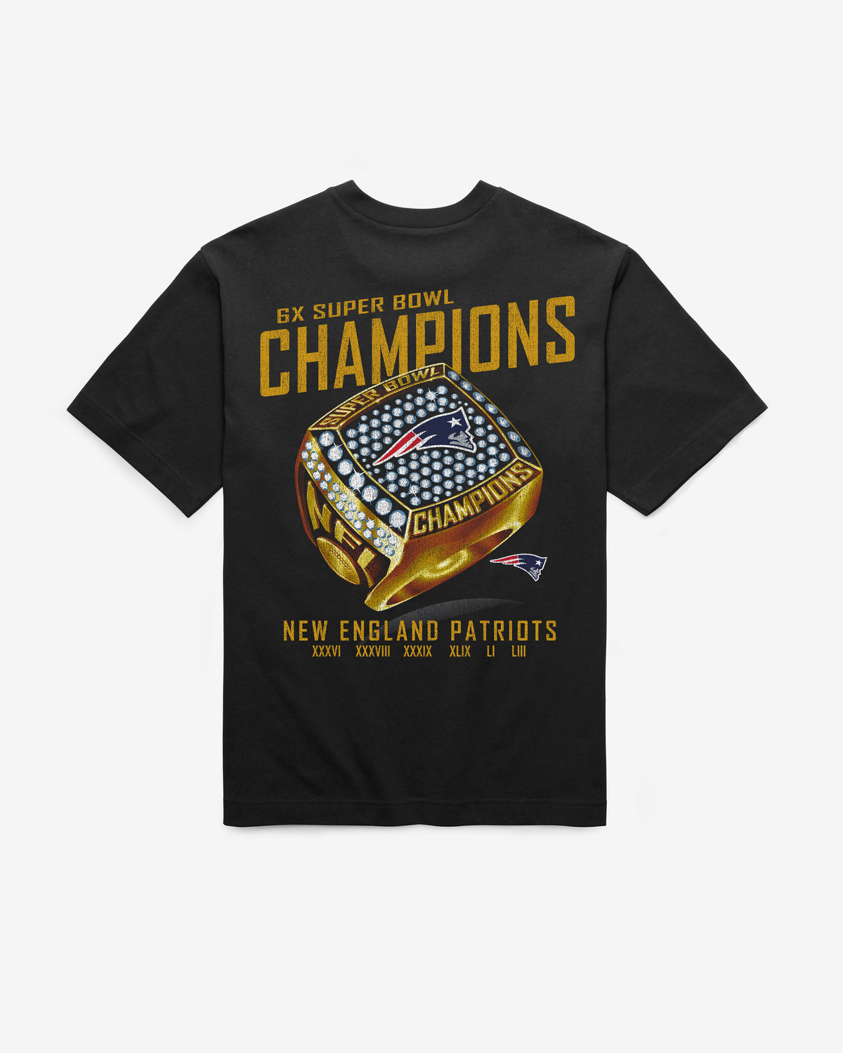 NEW ENGLAND PATRIOTS SUPER BOWL RING '47 FOUNDATION TEE