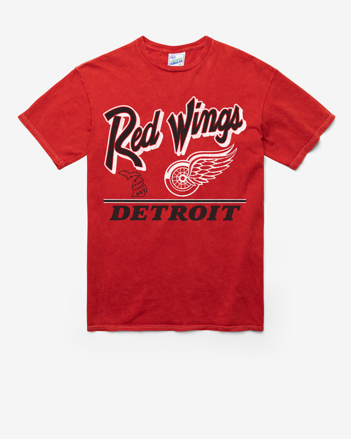 DETROIT RED WINGS FLY BY VINTAGE '47 TUBULAR TEE