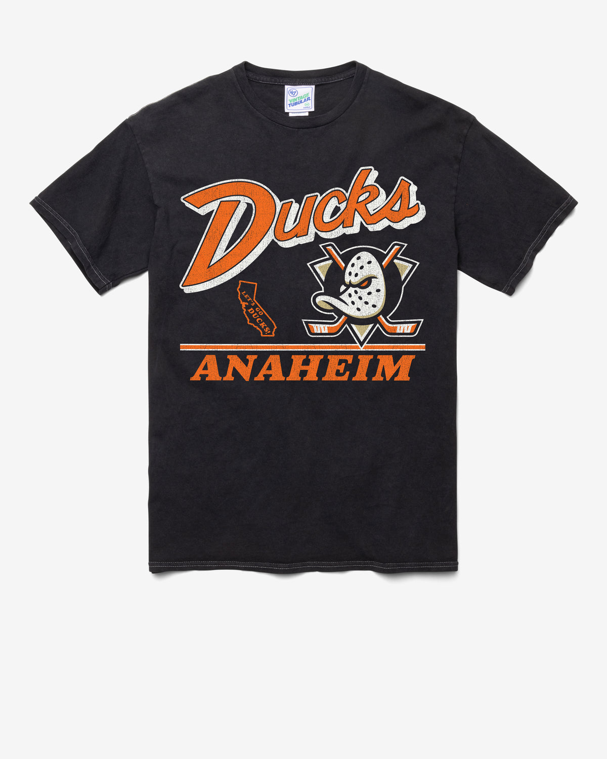 ANAHEIM DUCKS FLY BY VINTAGE '47 TUBULAR TEE