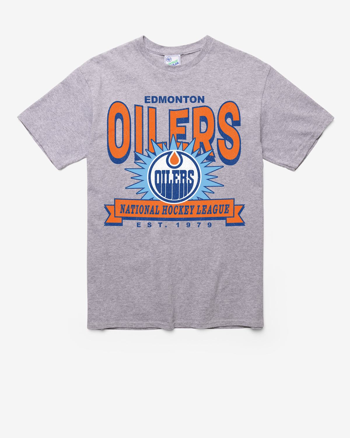 EDMONTON OILERS TWELVE SIX VINTAGE '47 TUBULAR TEE