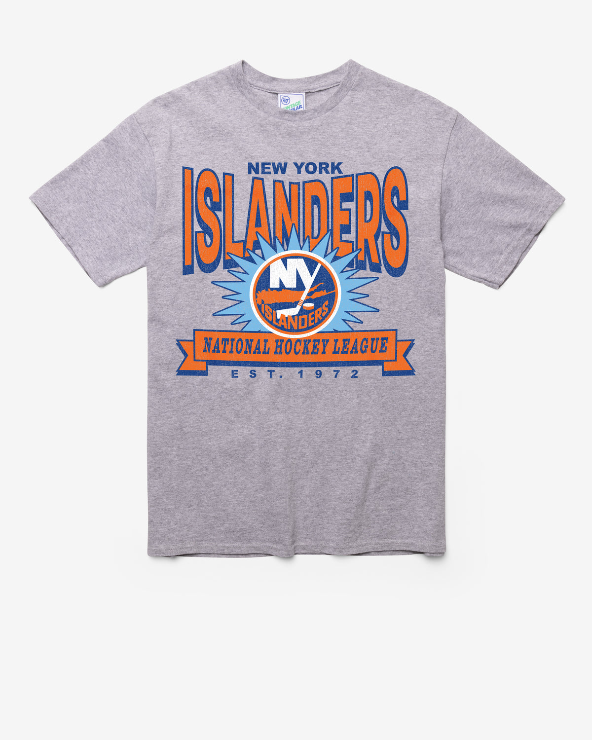 NEW YORK ISLANDERS TWELVE SIX VINTAGE '47 TUBULAR TEE