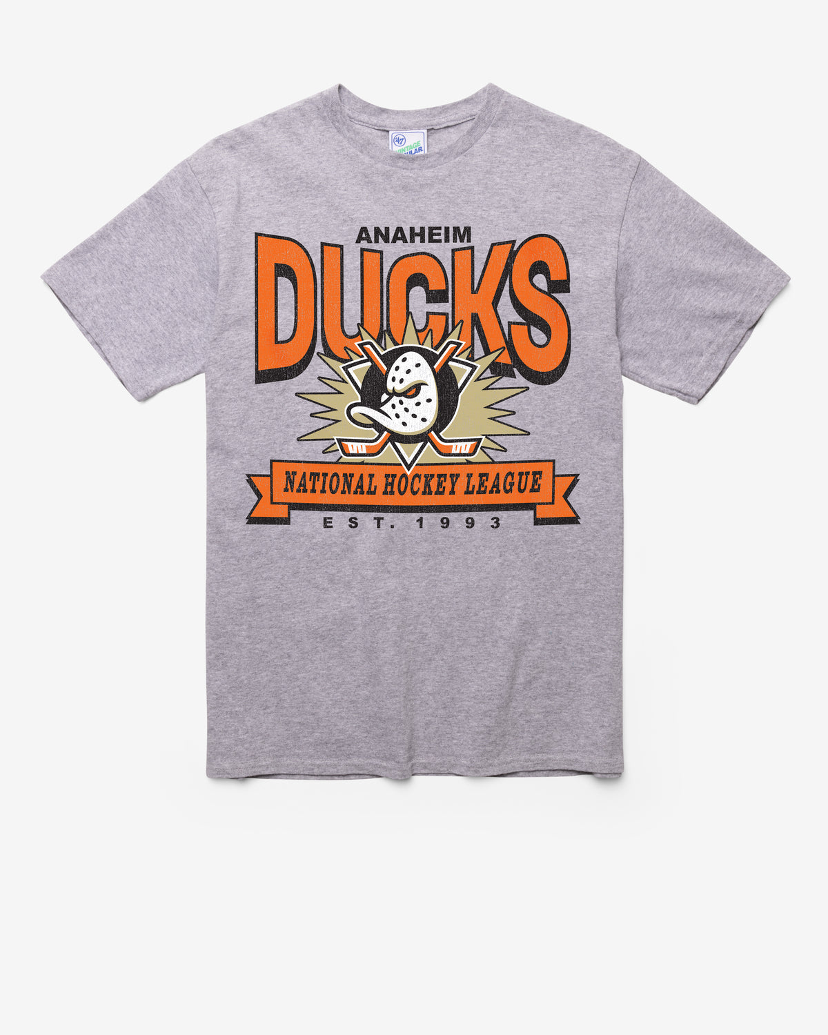 ANAHEIM DUCKS TWELVE SIX VINTAGE '47 TUBULAR TEE