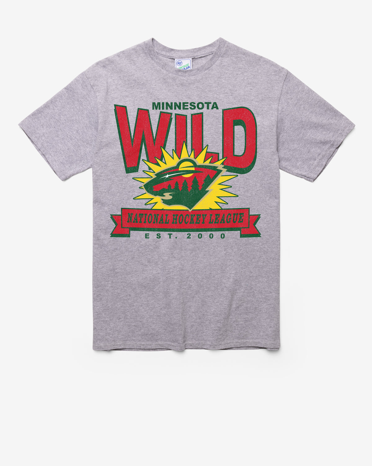 MINNESOTA WILD TWELVE SIX VINTAGE '47 TUBULAR TEE