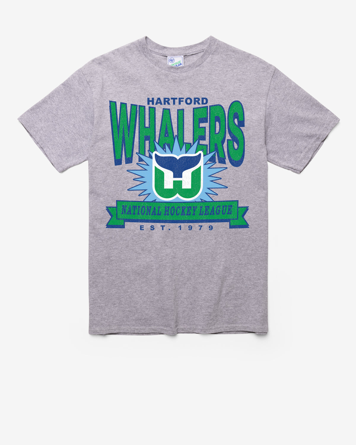 HARTFORD WHALERS TWELVE SIX VINTAGE '47 TUBULAR TEE