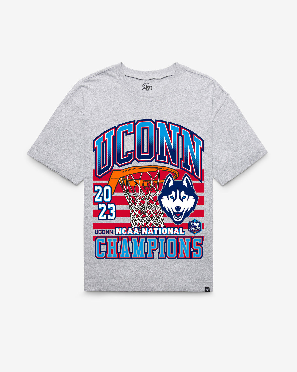 CONNECTICUT HUSKIES UCONN PAST CHAMPS TOURNEY WIN '47 FOUNDATION TEE
