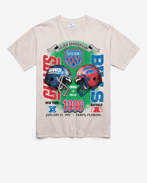 NEW YORK GIANTS X BUFFALO BILLS SUPER BOWL GRIDIRON DUELING '47 TUBULAR TEE