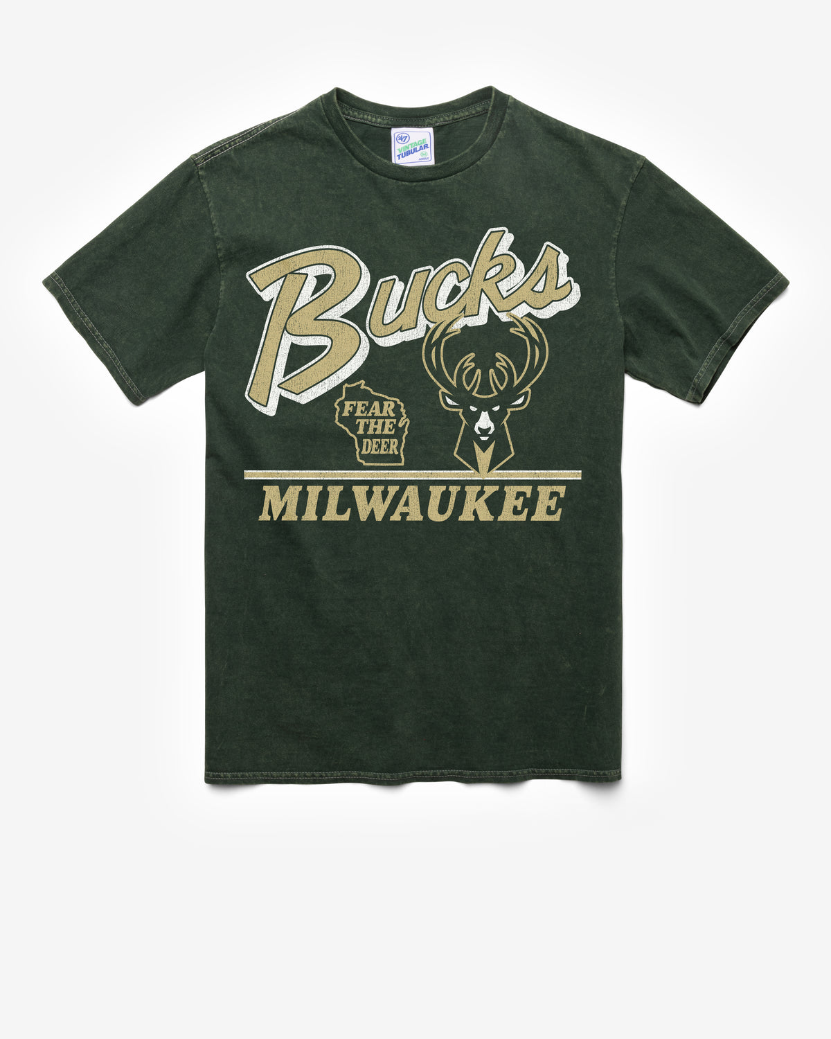 MILWAUKEE BUCKS FLY BY VINTAGE '47 TUBULAR TEE