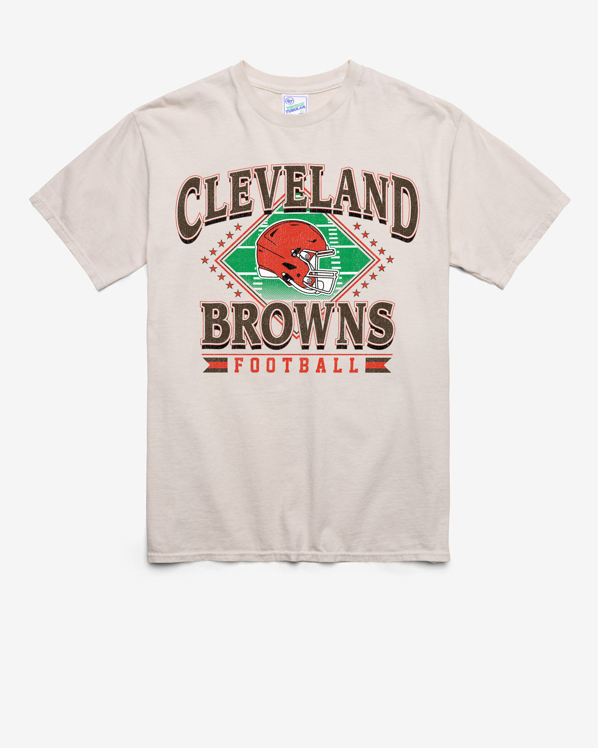 CLEVELAND BROWNS FIELD PASS VINTAGE '47 TUBULAR TEE