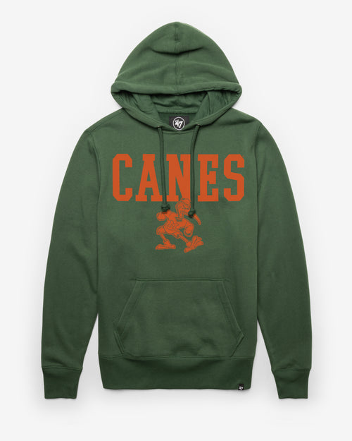 MIAMI HURRICANES VINTAGE STRAIGHT BLOCK '47 HEADLINE HOOD