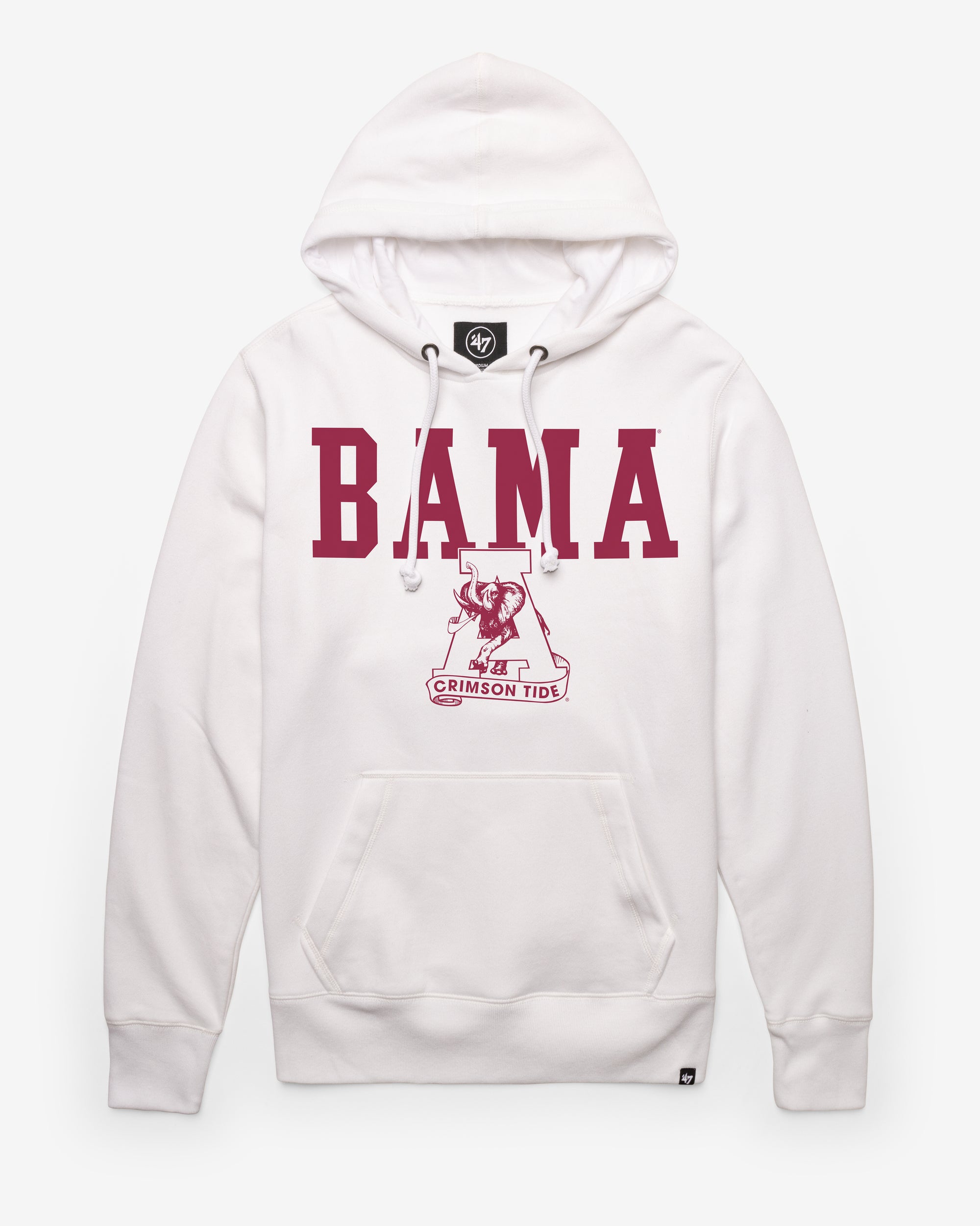 ALABAMA CRIMSON TIDE VINTAGE STRAIGHT BLOCK '47 HEADLINE HOOD