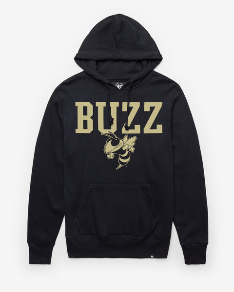 GEORGIA TECH YELLOW JACKETS STRAIGHT BLOCK '47 HEADLINE HOOD