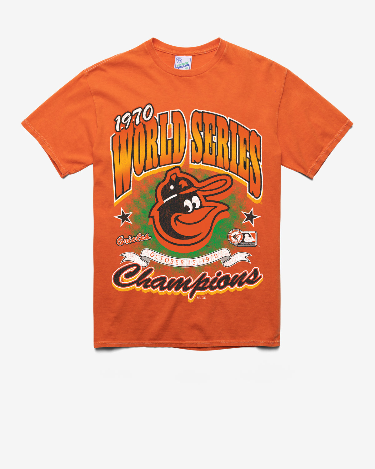 BALTIMORE ORIOLES COOPERSTOWN WORLD S LOCKER VINTAGE '47 TUBULAR TEE