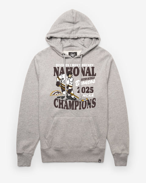 WESTERN MICHIGAN BRONCOS MEN'S HOCKEY 2025 NCAA NATIONAL CHAMPIONS '47 HEADLINE HOOD