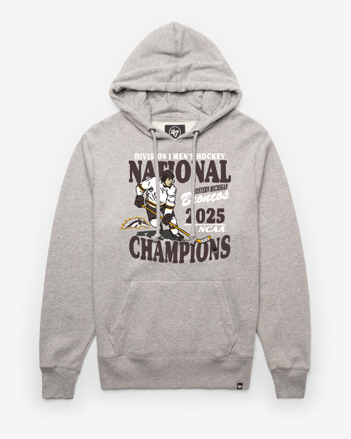 WESTERN MICHIGAN BRONCOS MEN'S HOCKEY 2025 NCAA NATIONAL CHAMPIONS '47 HEADLINE HOOD