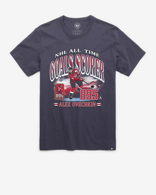 WASHINGTON CAPITALS ALEX OVECHKIN NHL ALL TIME GOALS LEADER '47 FRANKLIN TEE