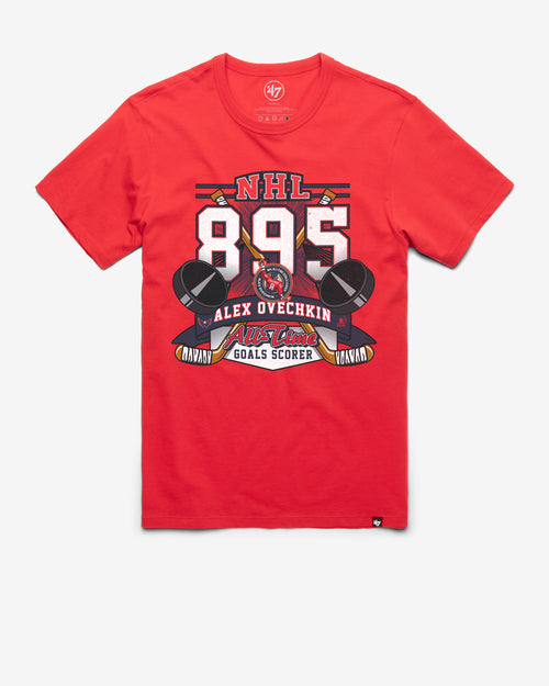 WASHINGTON CAPITALS ALEX OVECHKIN NHL ALL TIME GOALS LEADER '47 FRANKLIN TEE