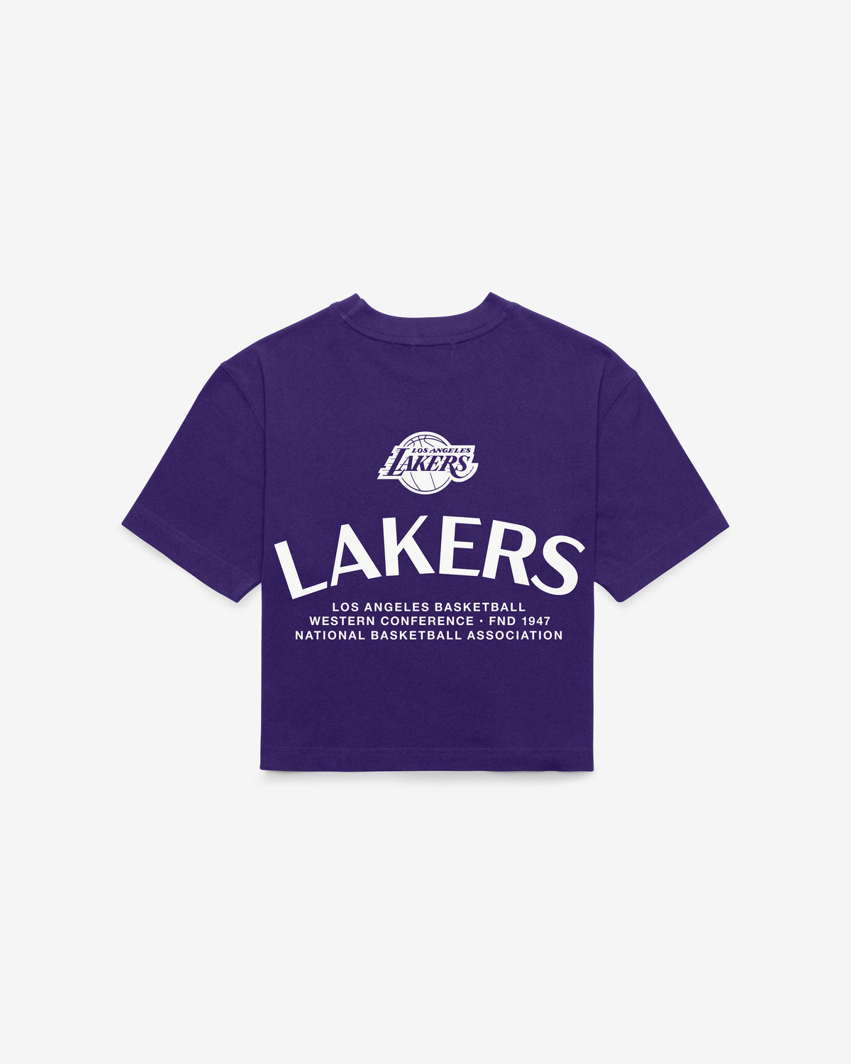LOS ANGELES LAKERS HADRIAN '47 FOUNDATION CROP TEE WOMENS