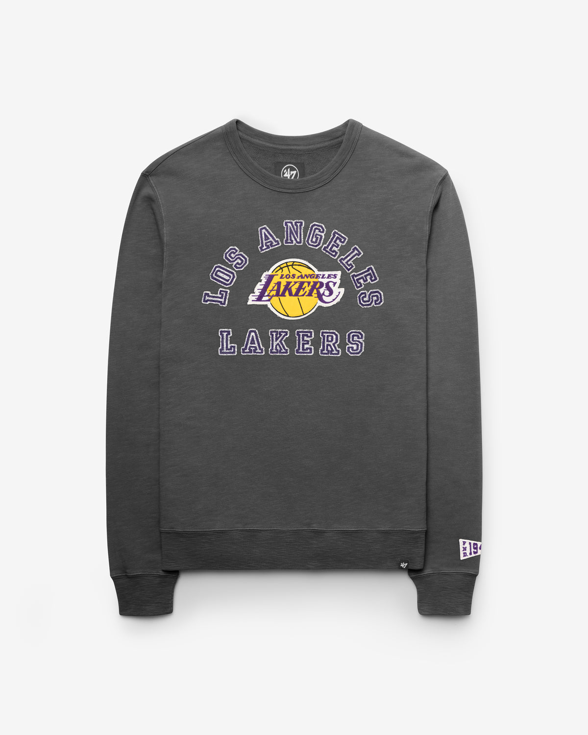 LOS ANGELES LAKERS CALDERWOOD '47 FRENCH TERRY CREW