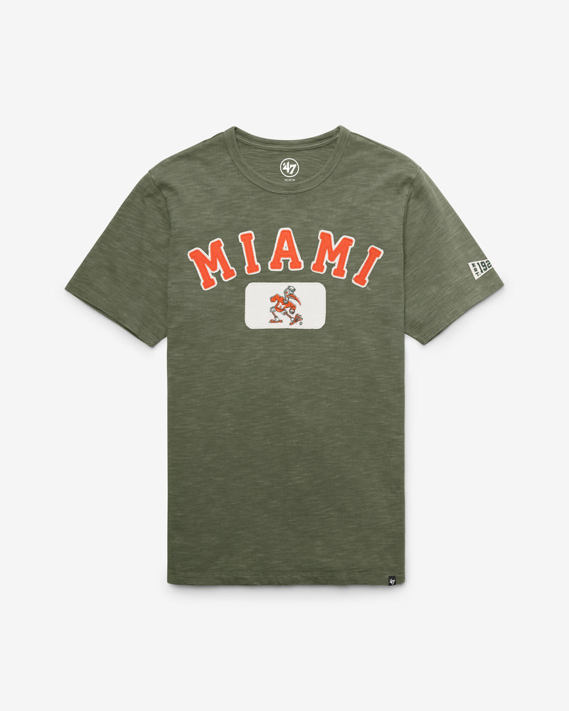 MIAMI HURRICANES VINTAGE SEYMOORE WELL WORN '47 HEAVY SLUB TEE