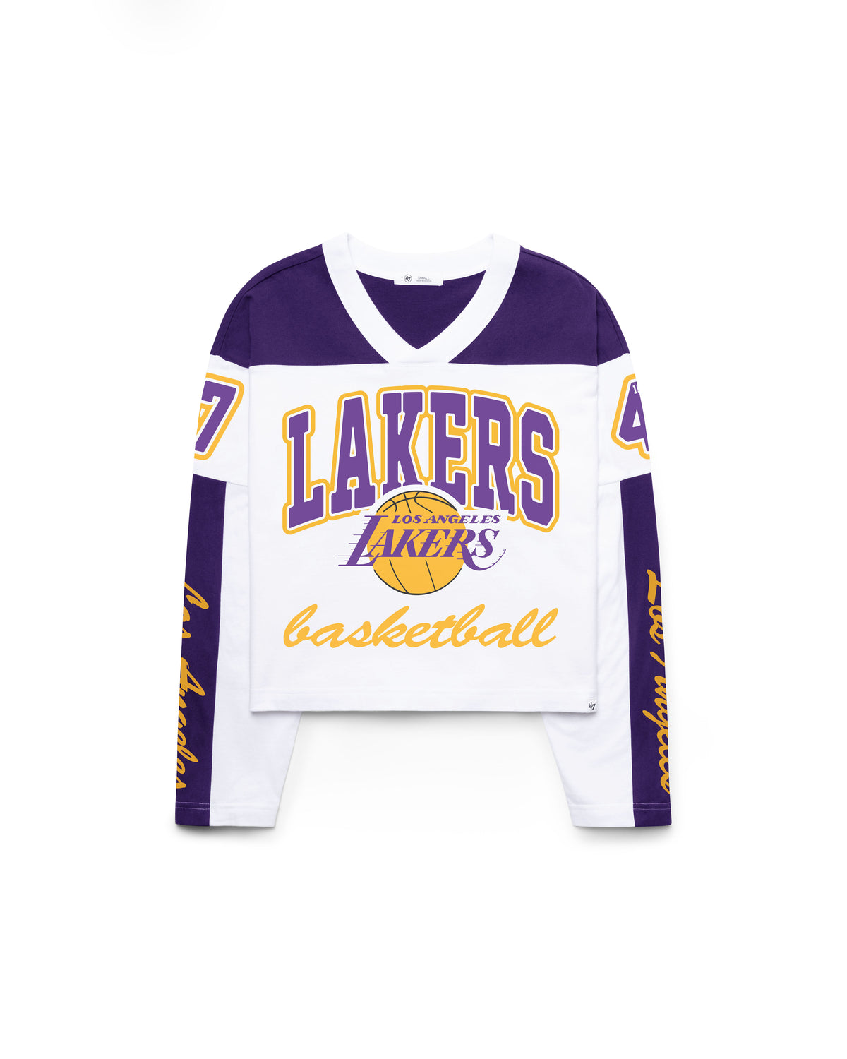 LOS ANGELES LAKERS EXCLAMATION METRO JERSEY TEE W