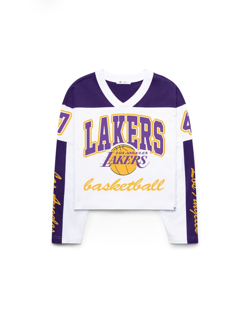 LOS ANGELES LAKERS EXCLAMATION METRO JERSEY TEE W
