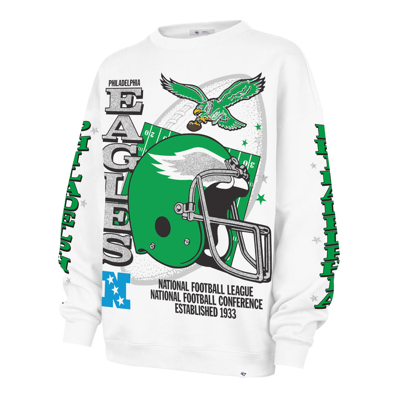 PHILADELPHIA EAGLES HISTORIC THUNDEROUS '47 WOMEN'S OVERSIZED CREW