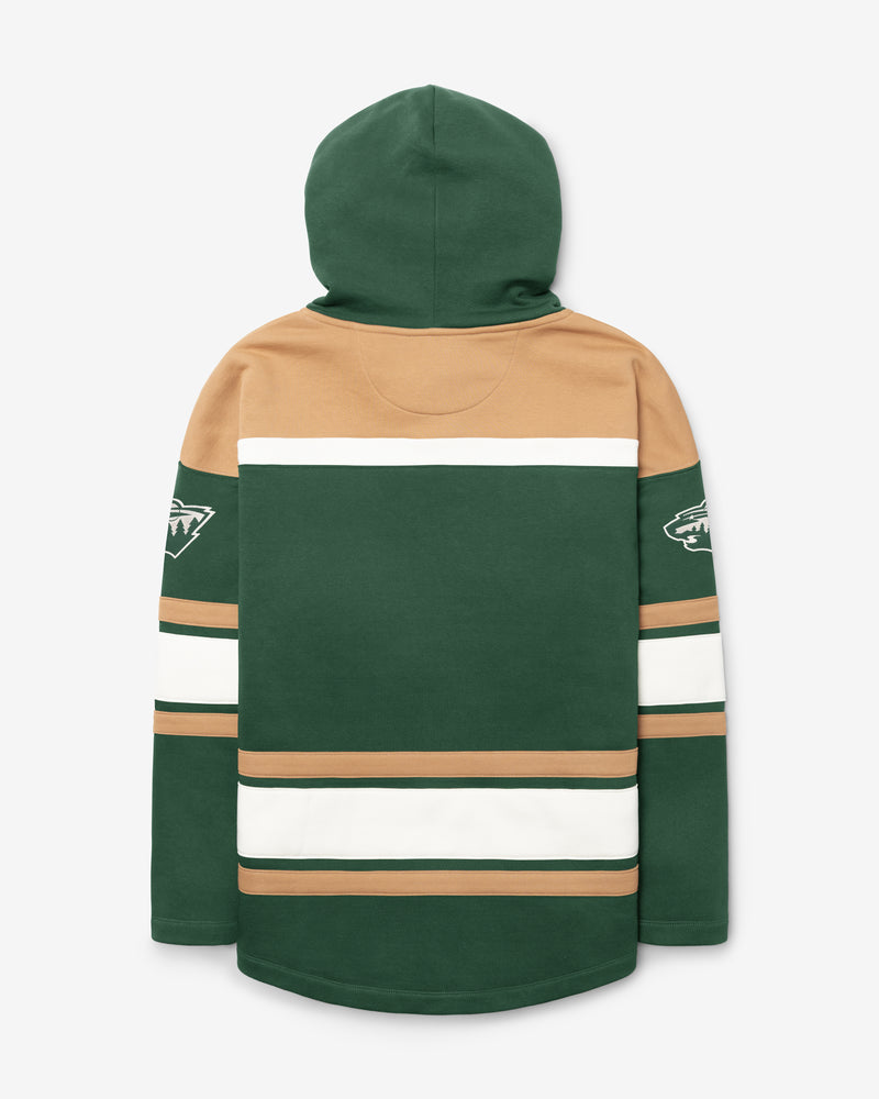 MINNESOTA WILD BLOCK SCRIPT SUPERIOR '47 LACER HOOD