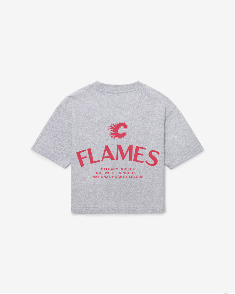 CALGARY FLAMES HADRIAN '47 FOUNDATION CROP TEE WOMENS