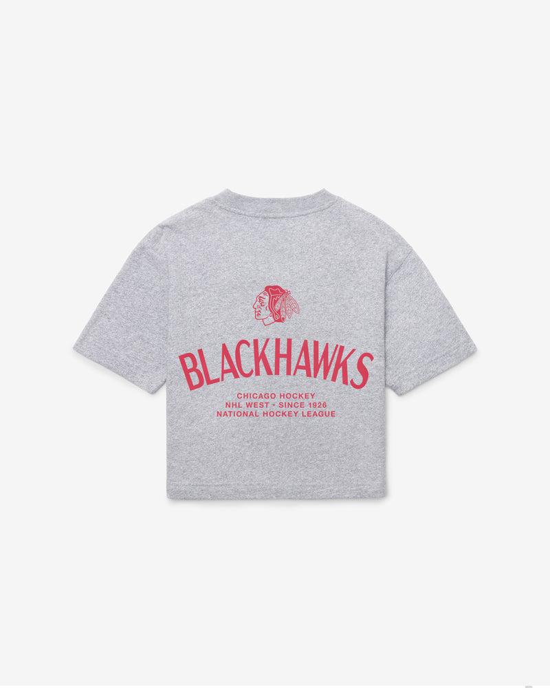 CHICAGO BLACKHAWKS HADRIAN '47 FOUNDATION CROP TEE WOMENS