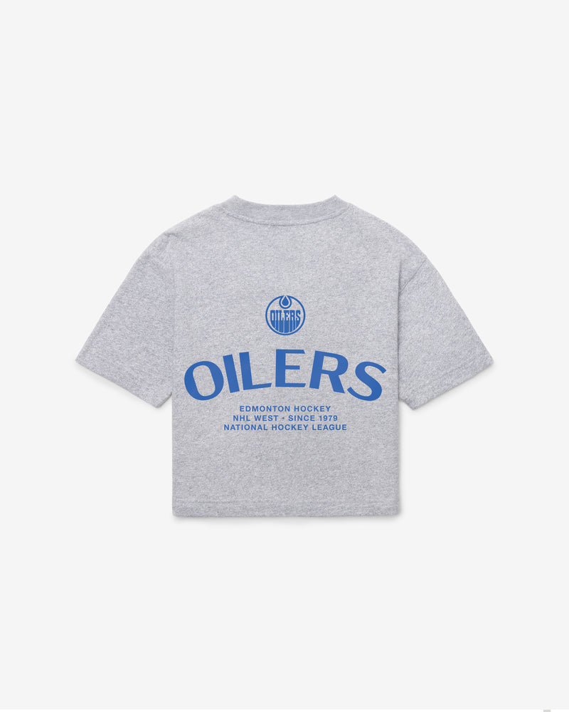 EDMONTON OILERS HADRIAN '47 FOUNDATION CROP TEE WOMENS