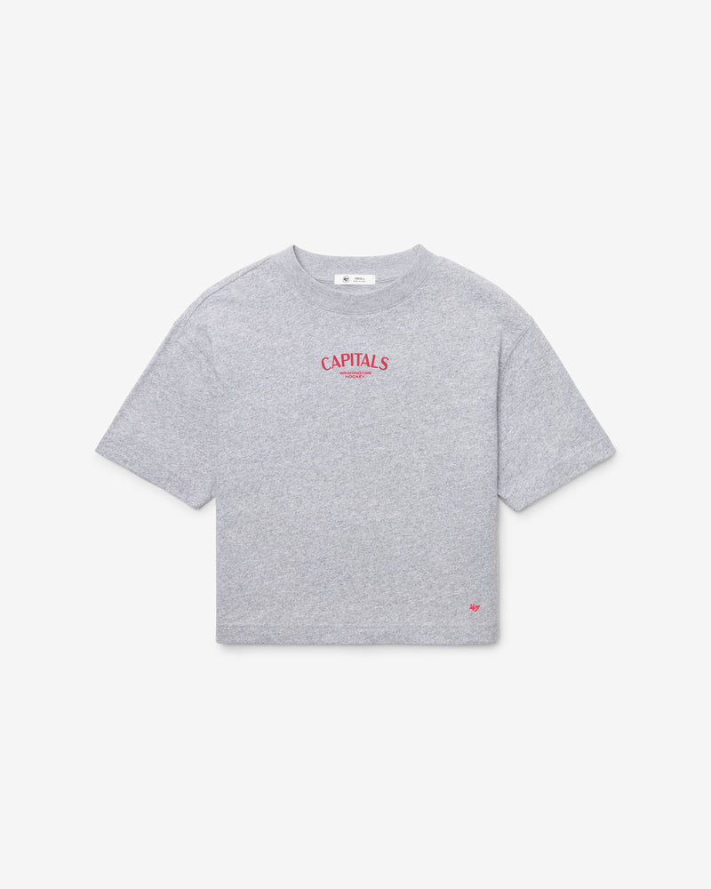 WASHINGTON CAPITALS HADRIAN '47 FOUNDATION CROP TEE WOMENS