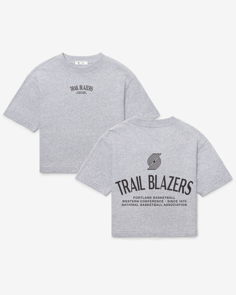 PORTLAND TRAILBLAZERS HADRIAN '47 FOUNDATION CROP TEE WOMENS