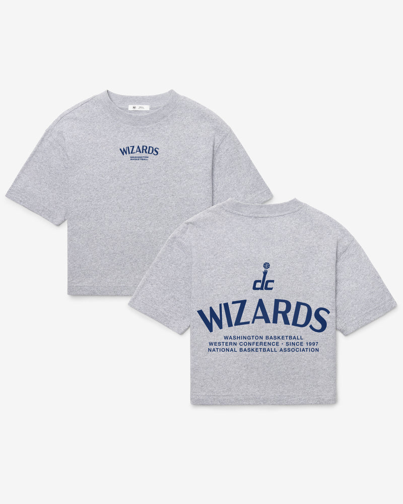 WASHINGTON WIZARDS HADRIAN '47 FOUNDATION CROP TEE WOMENS