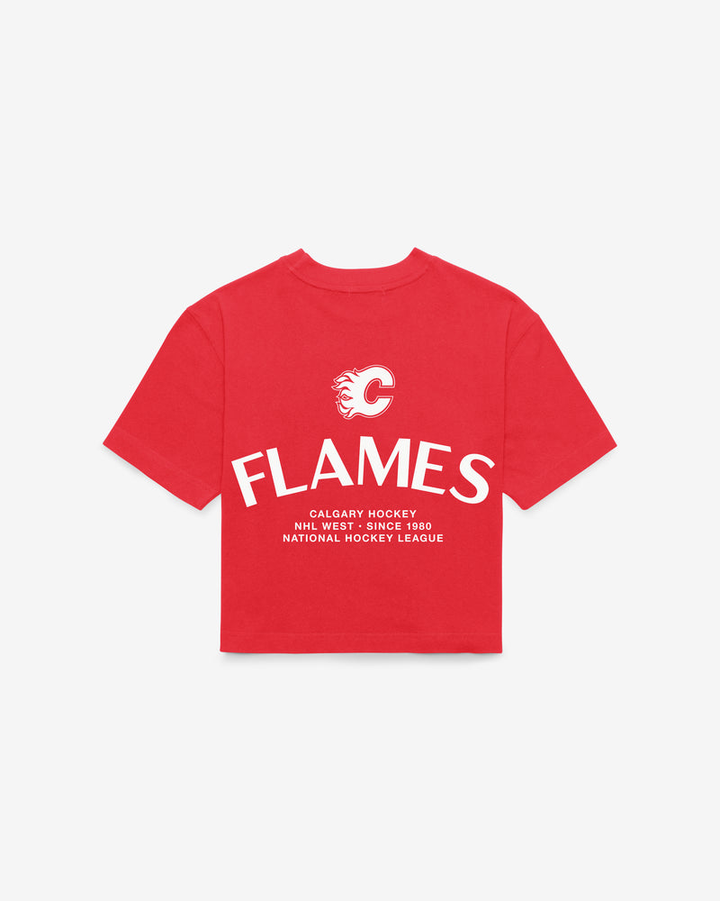 CALGARY FLAMES HADRIAN '47 FOUNDATION CROP TEE WOMENS