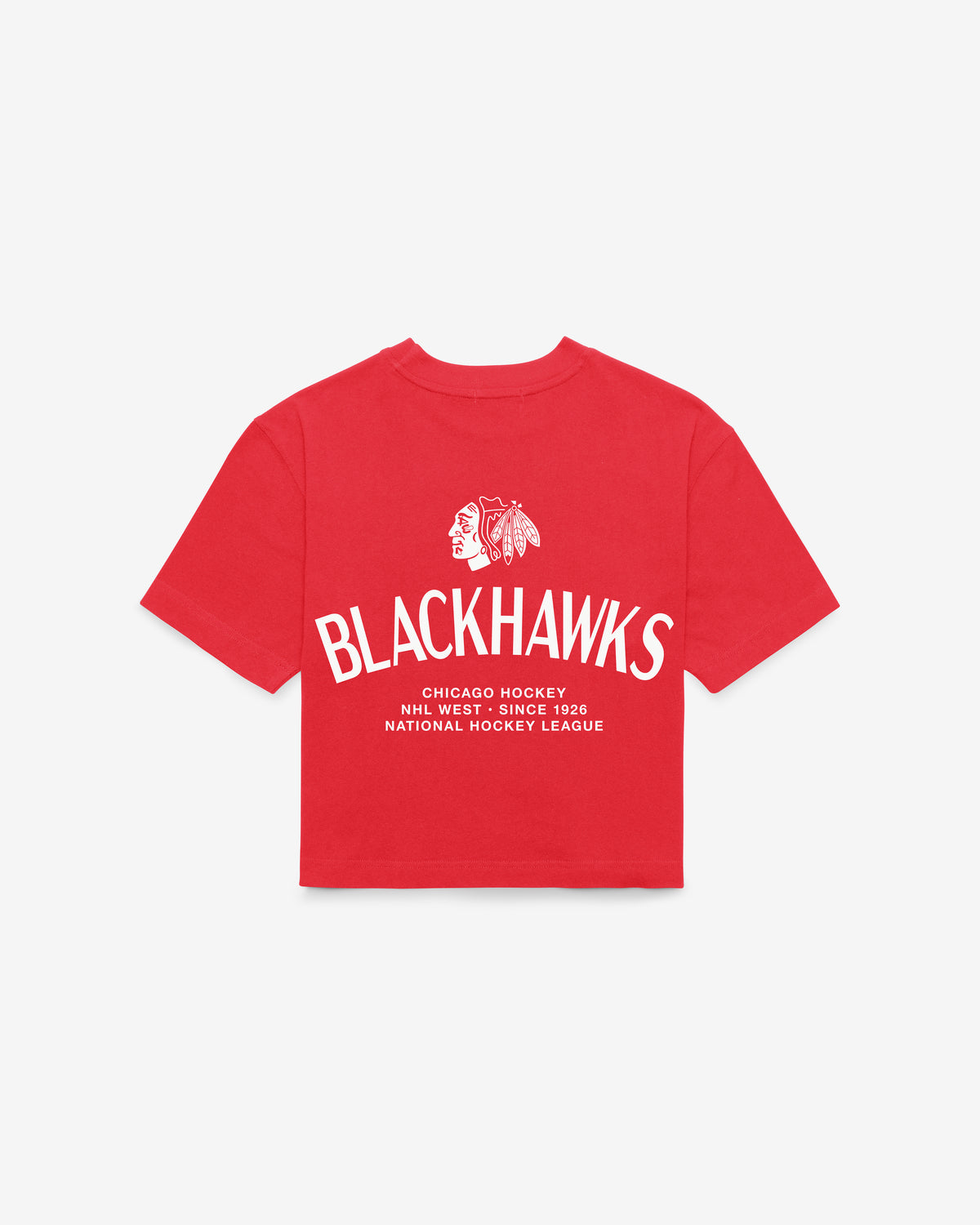 CHICAGO BLACKHAWKS HADRIAN '47 FOUNDATION CROP TEE WOMENS