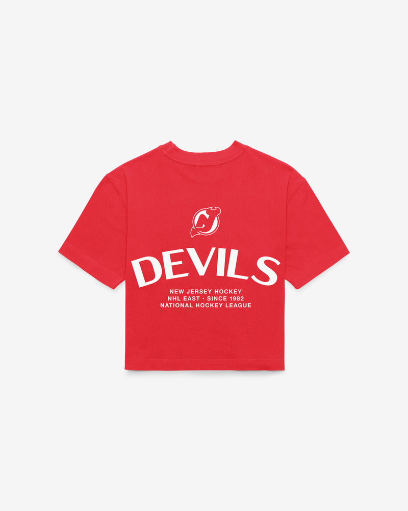 NEW JERSEY DEVILS HADRIAN '47 FOUNDATION CROP TEE WOMENS