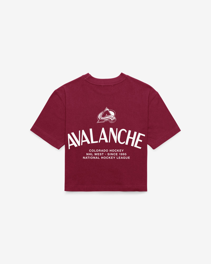 COLORADO AVALANCHE HADRIAN '47 FOUNDATION CROP TEE WOMENS