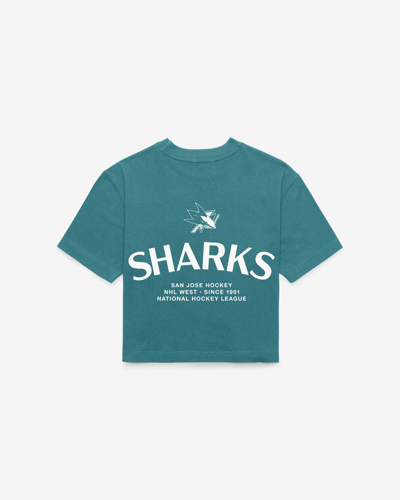 SAN JOSE SHARKS HADRIAN '47 FOUNDATION CROP TEE WOMENS