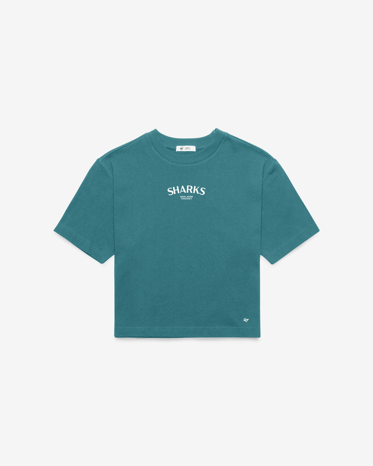 SAN JOSE SHARKS HADRIAN '47 FOUNDATION CROP TEE WOMENS