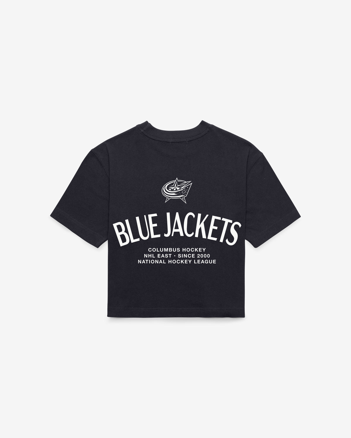 COLUMBUS BLUE JACKETS HADRIAN '47 FOUNDATION CROP TEE WOMENS