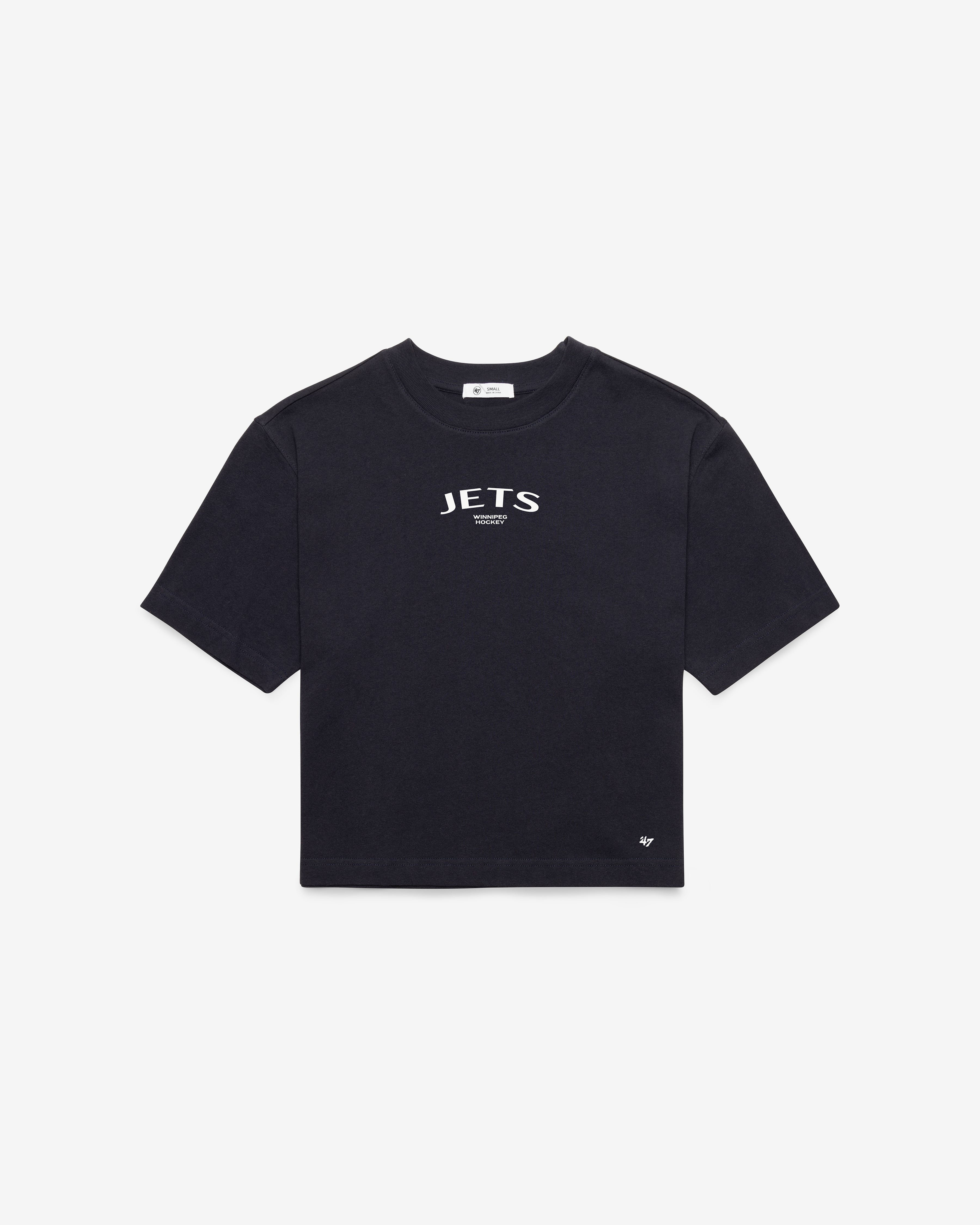 WINNIPEG JETS HADRIAN '47 FOUNDATION CROP TEE WOMENS - Navy