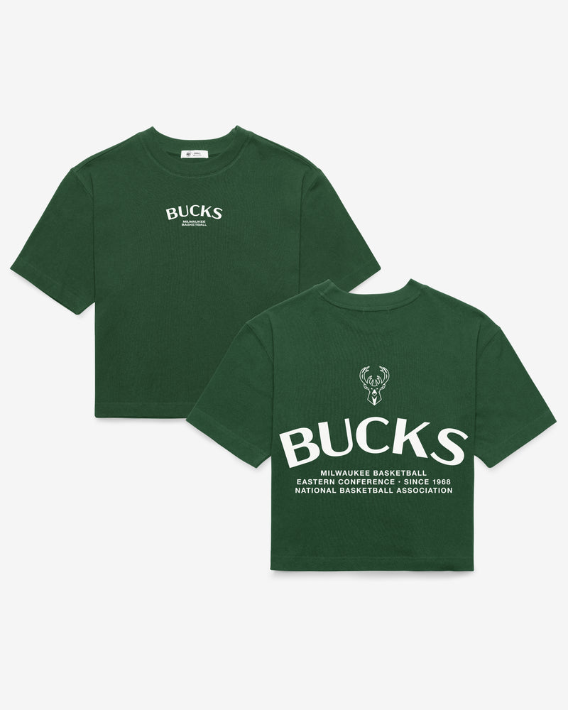 MILWAUKEE BUCKS HADRIAN '47 FOUNDATION CROP TEE WOMENS