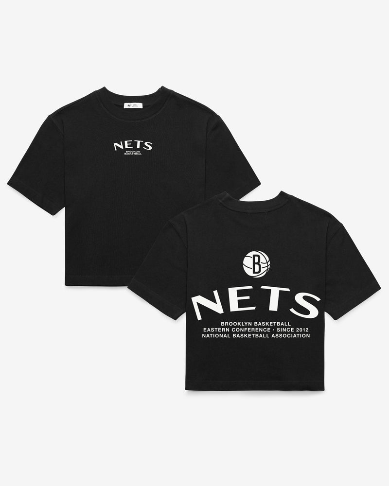 BROOKLYN NETS HADRIAN '47 FOUNDATION CROP TEE WOMENS