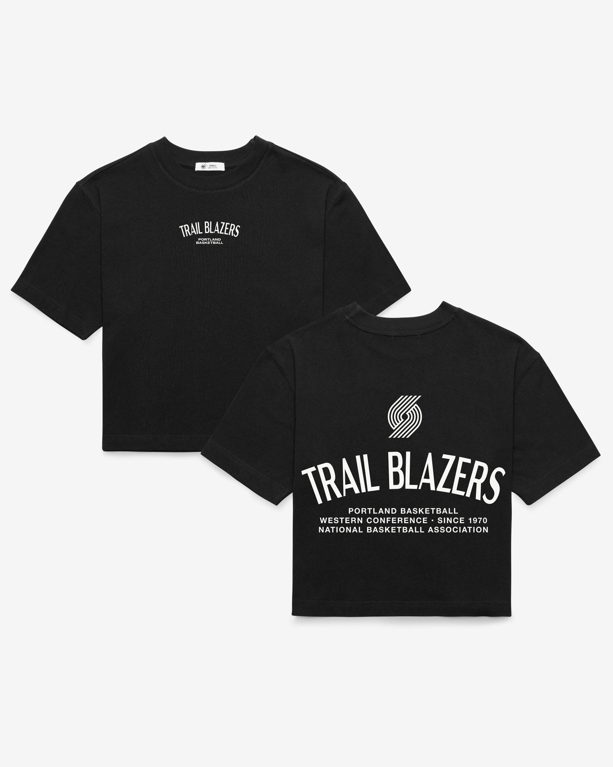 PORTLAND TRAILBLAZERS HADRIAN '47 FOUNDATION CROP TEE WOMENS