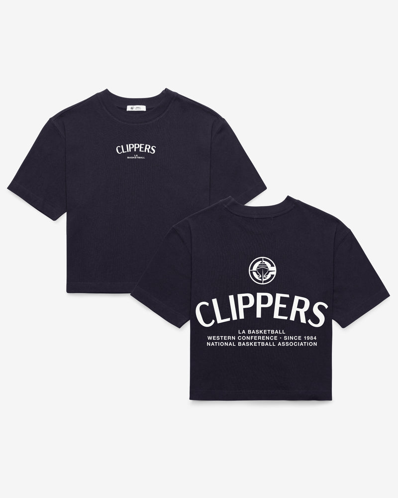 LOS ANGELES CLIPPERS HADRIAN '47 FOUNDATION CROP TEE WOMENS